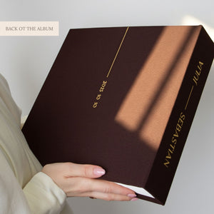 Brown + Real Gold | Guest Book