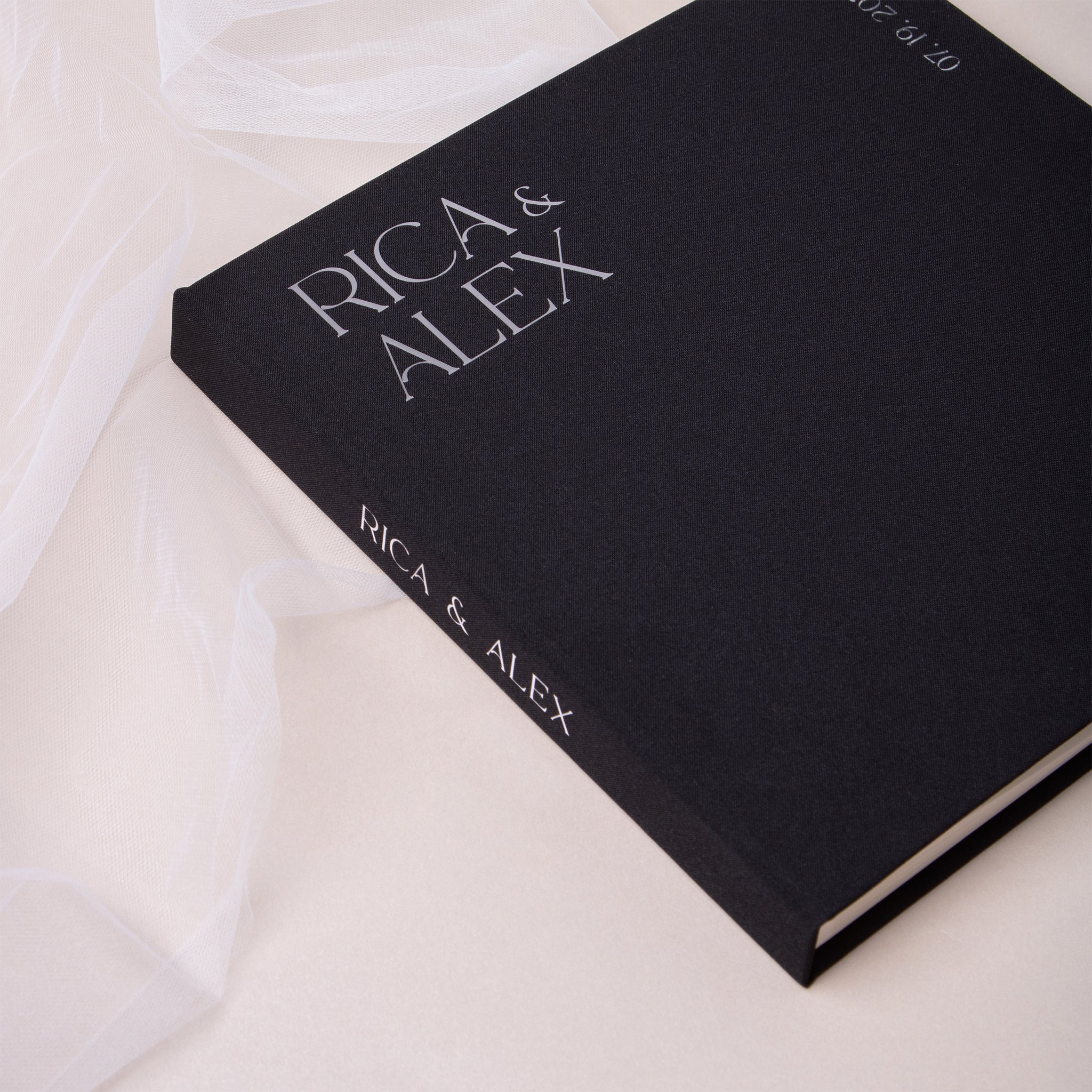 Black + Silver Metallic | Guest Book
