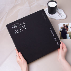 Black + Silver Metallic | Guest Book