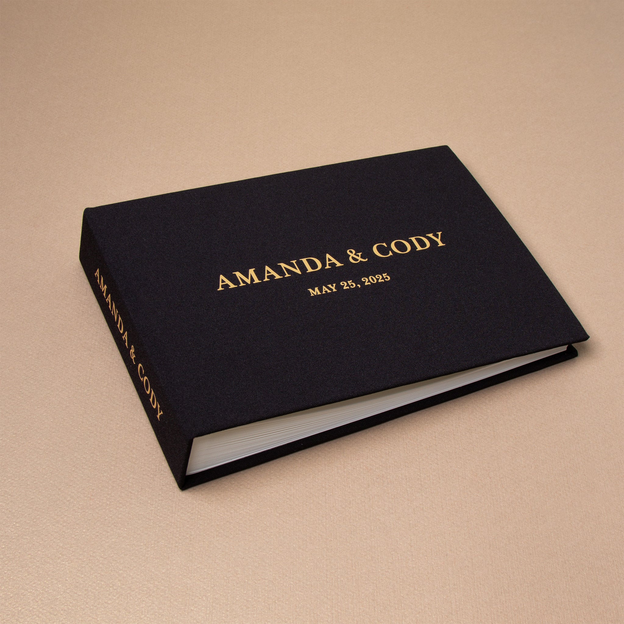 Black + Gold Matte | Guest Book