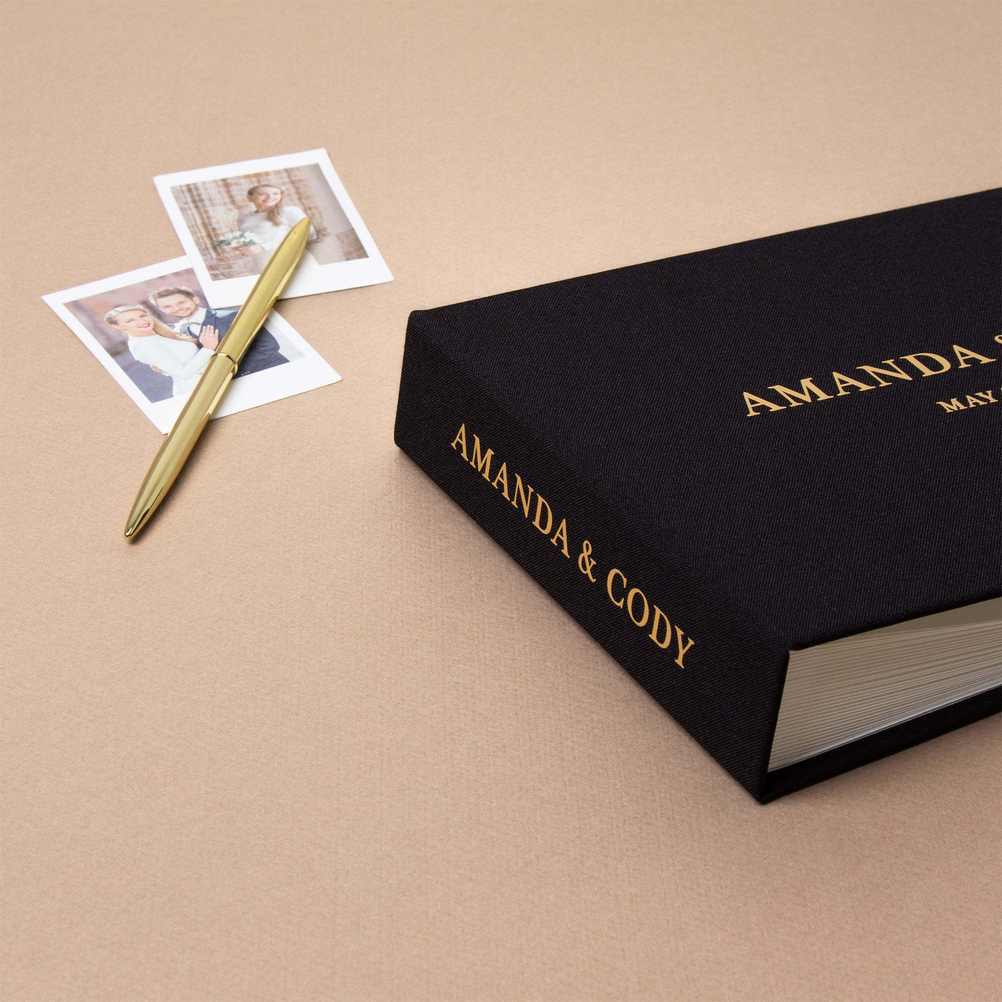 Black + Gold Matte | Guest Book