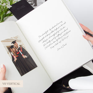 Silky White + Real Gold | Graduation Book