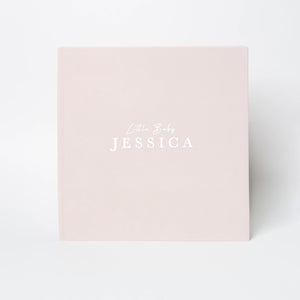 Cream + White Velour | 1st Year Baby Book