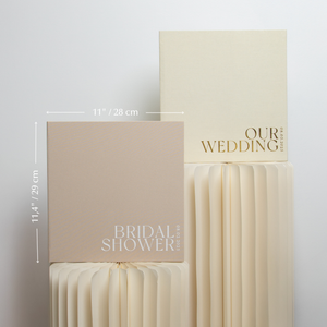 Ivory + Real Gold | Our Wedding Coffee Table Album