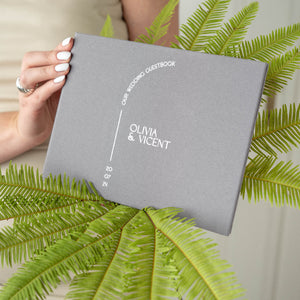 Gray + White Velour | Guest Book ♡