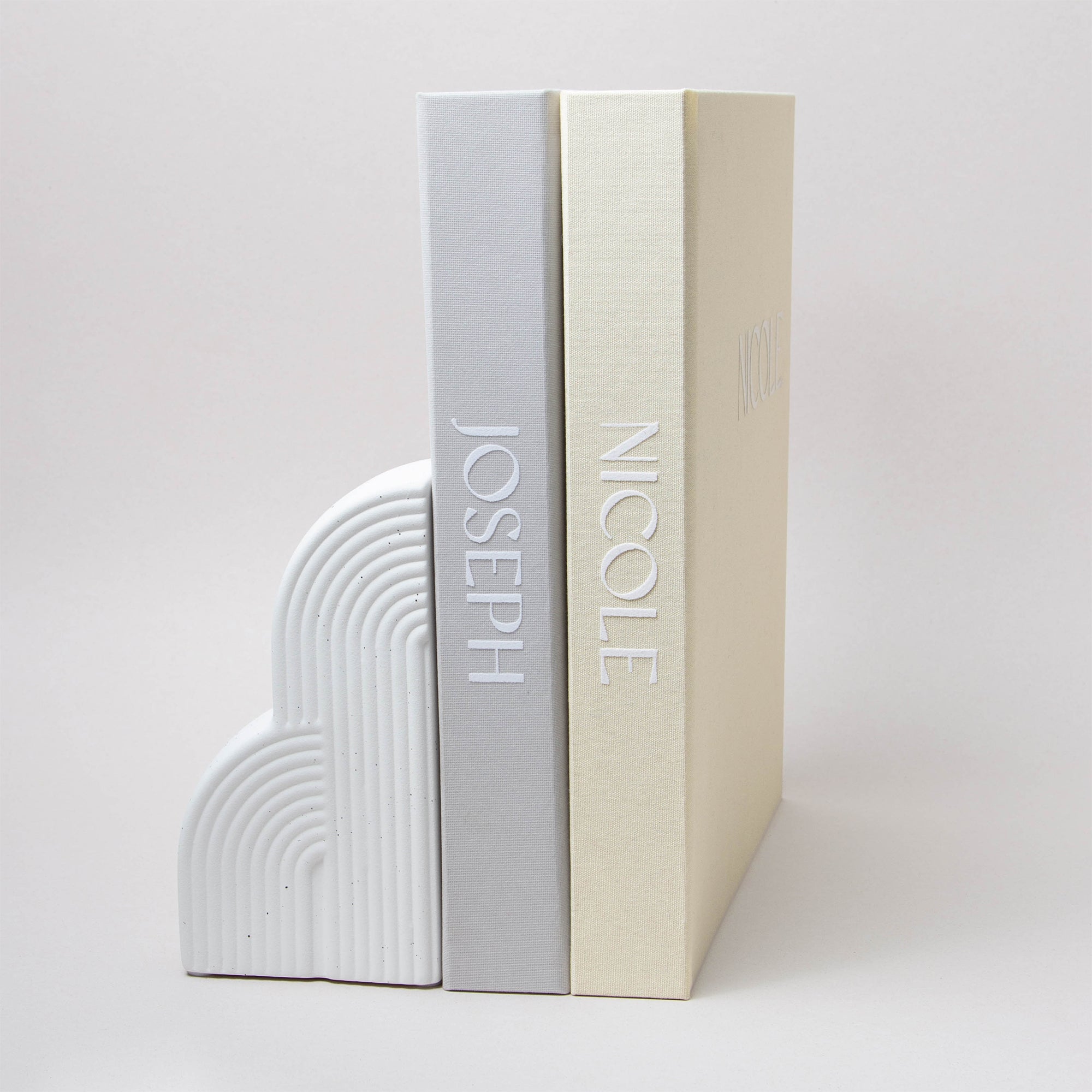 Ivory + White Velour | 1st Year Baby Book