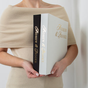 Silky White + Real Gold | Guest Book