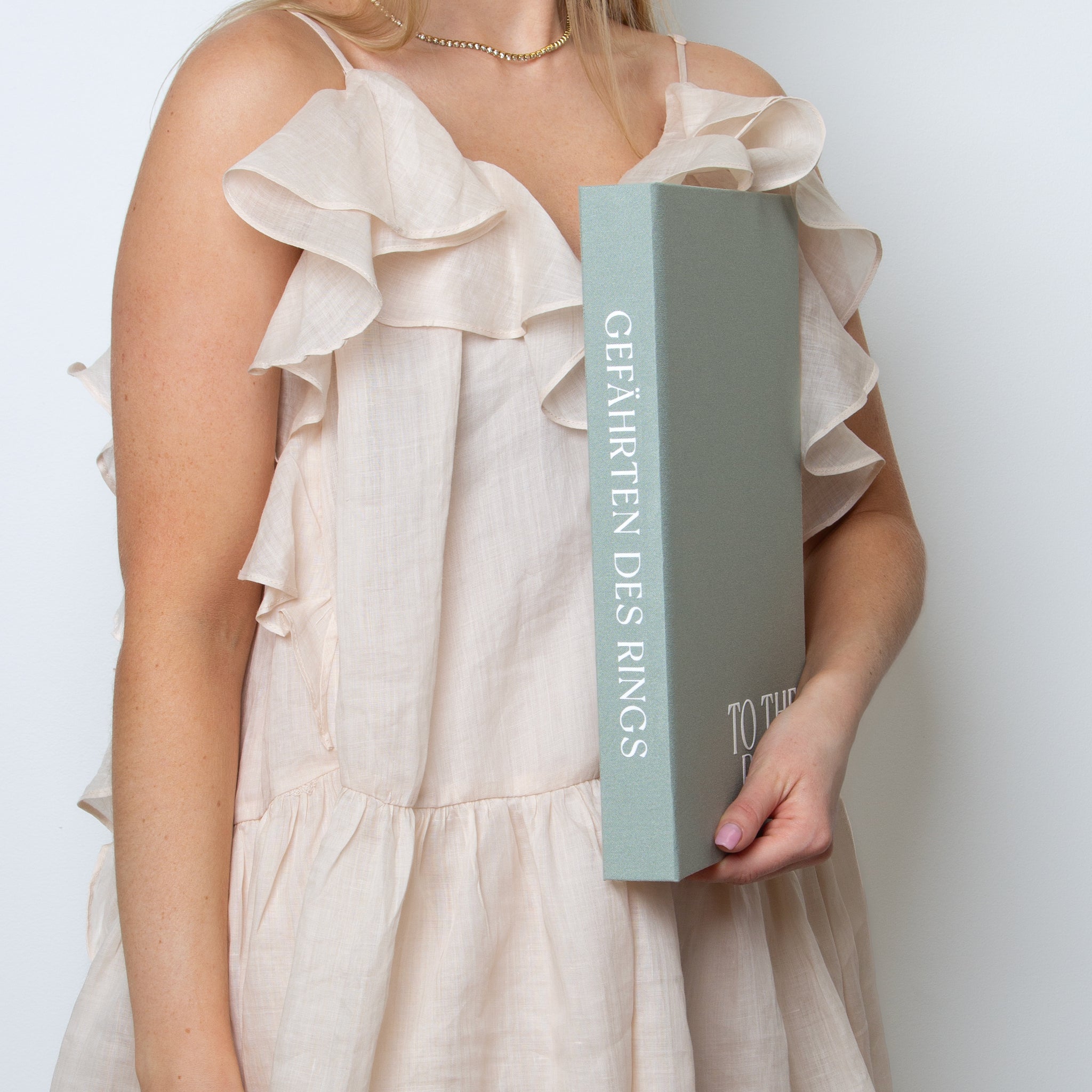 Sage Green + White Velour | Letters to Bride Guest Book