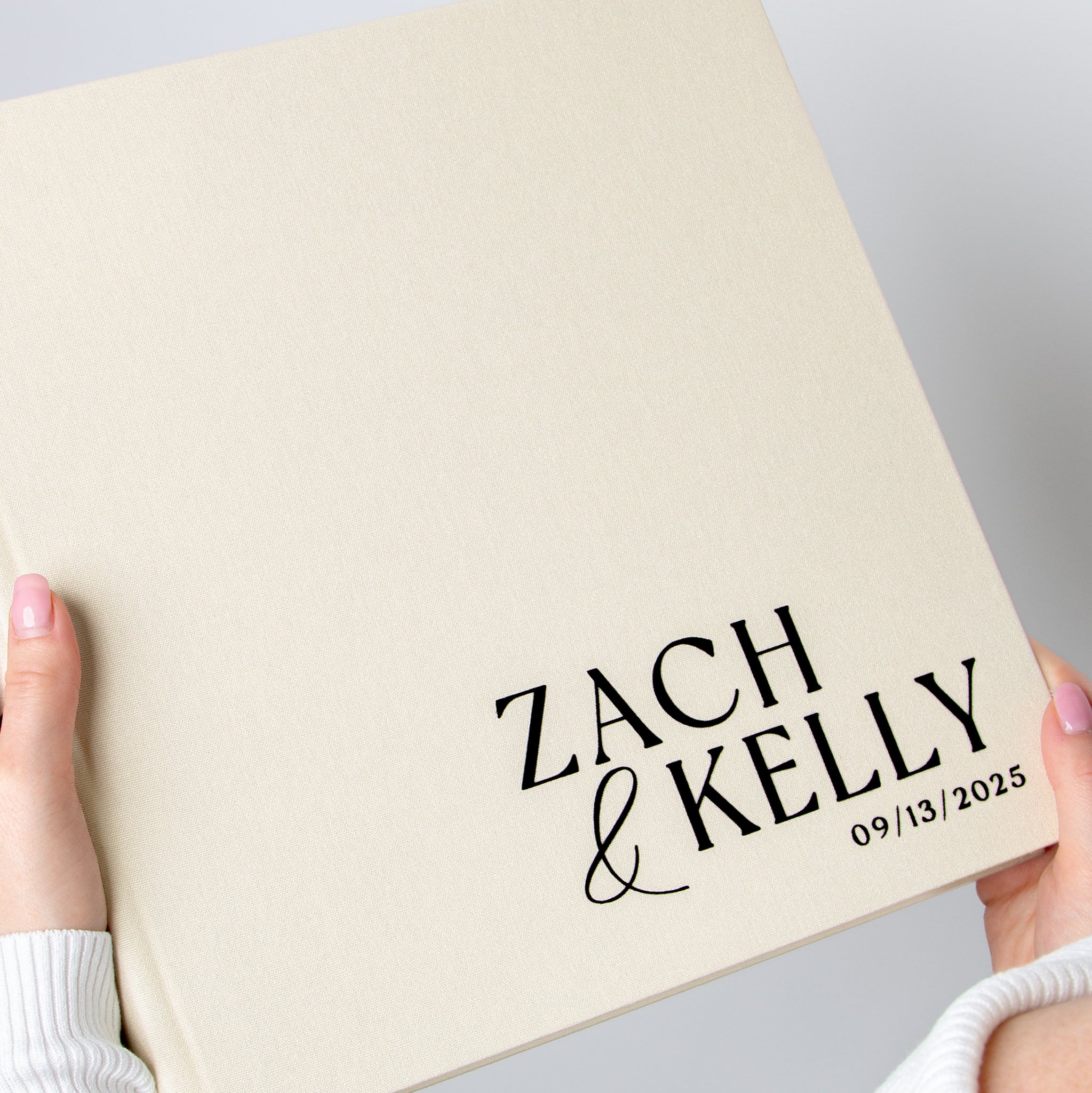 Ivory + Black Velour | Guest Book