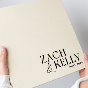 Ivory + Black Velour | Guest Book