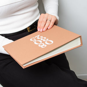 Cinnamon + White Velour | Guest Book