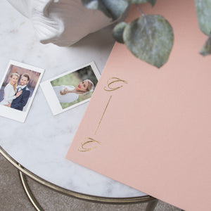 Peach + Real Gold | Guest Book