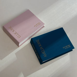 Petrol Blue + Real Gold | Guest Book