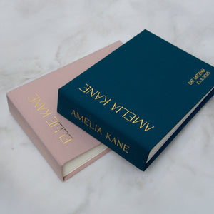 Petrol Blue + Real Gold | Guest Book