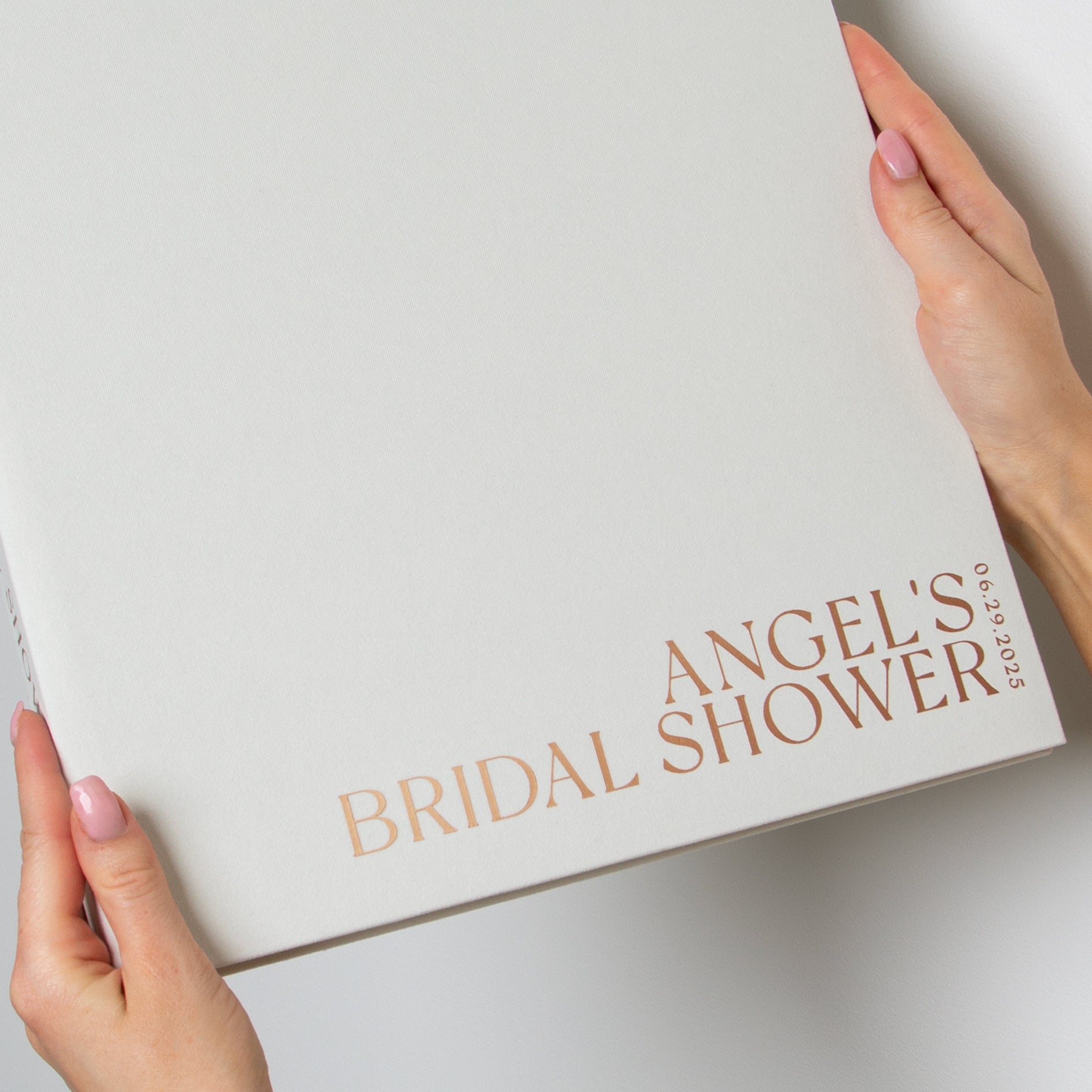 Silky White + Rose Gold | Letters to Bride Guest Book