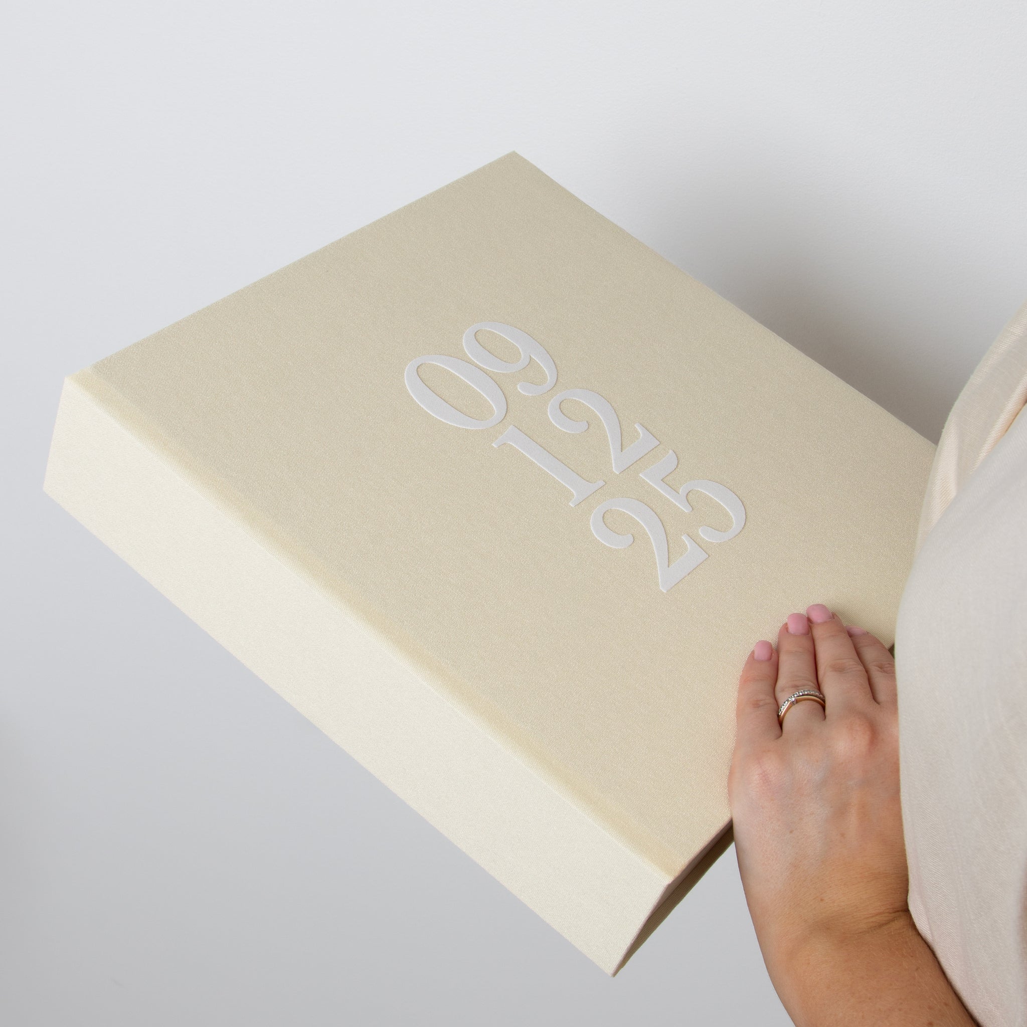 Ivory + White Velour | Guest Book