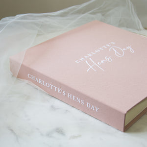 Vintage Rose + White Velour | Letters to Bride Guest Book