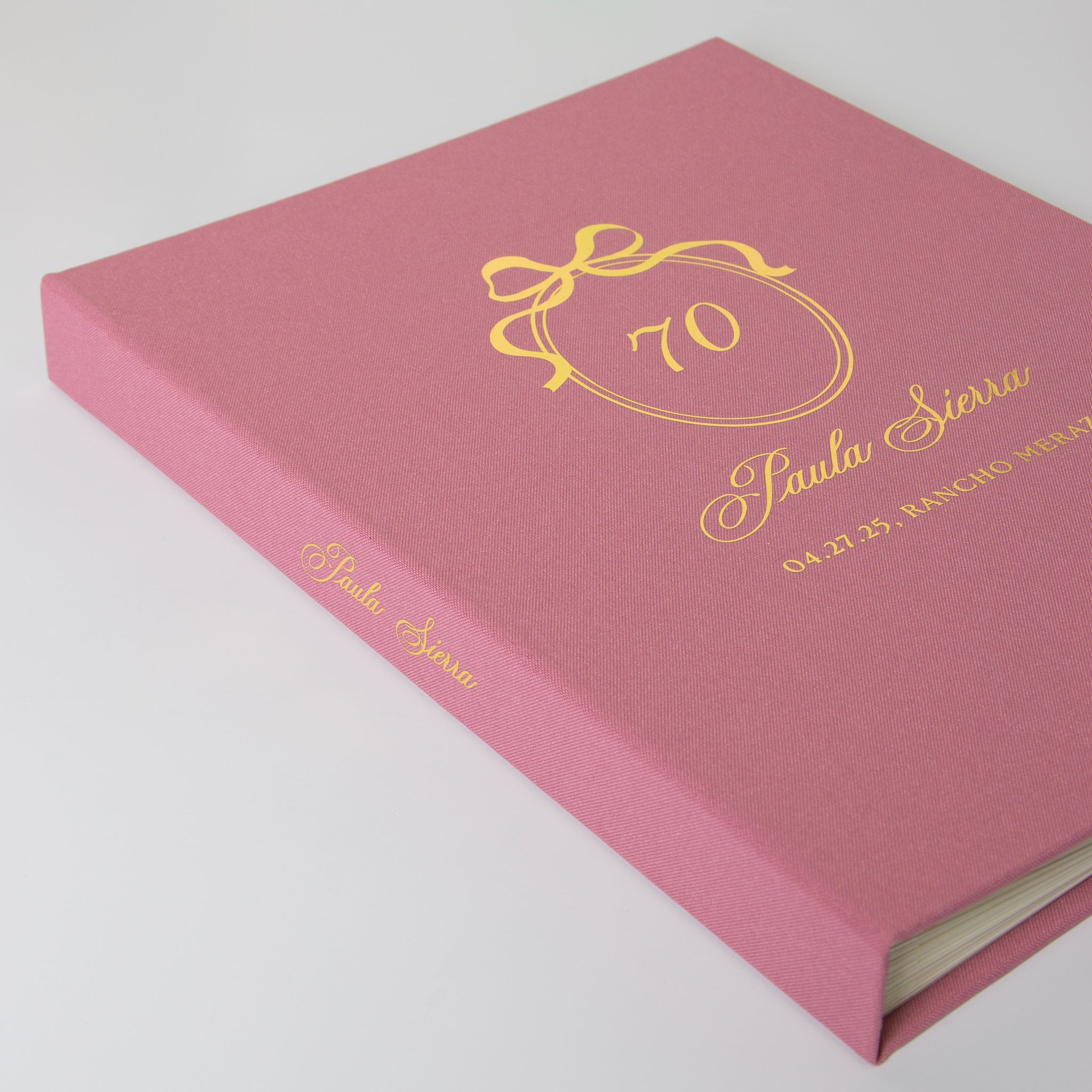 Dusty Pink + Rose Gold | Guest Book