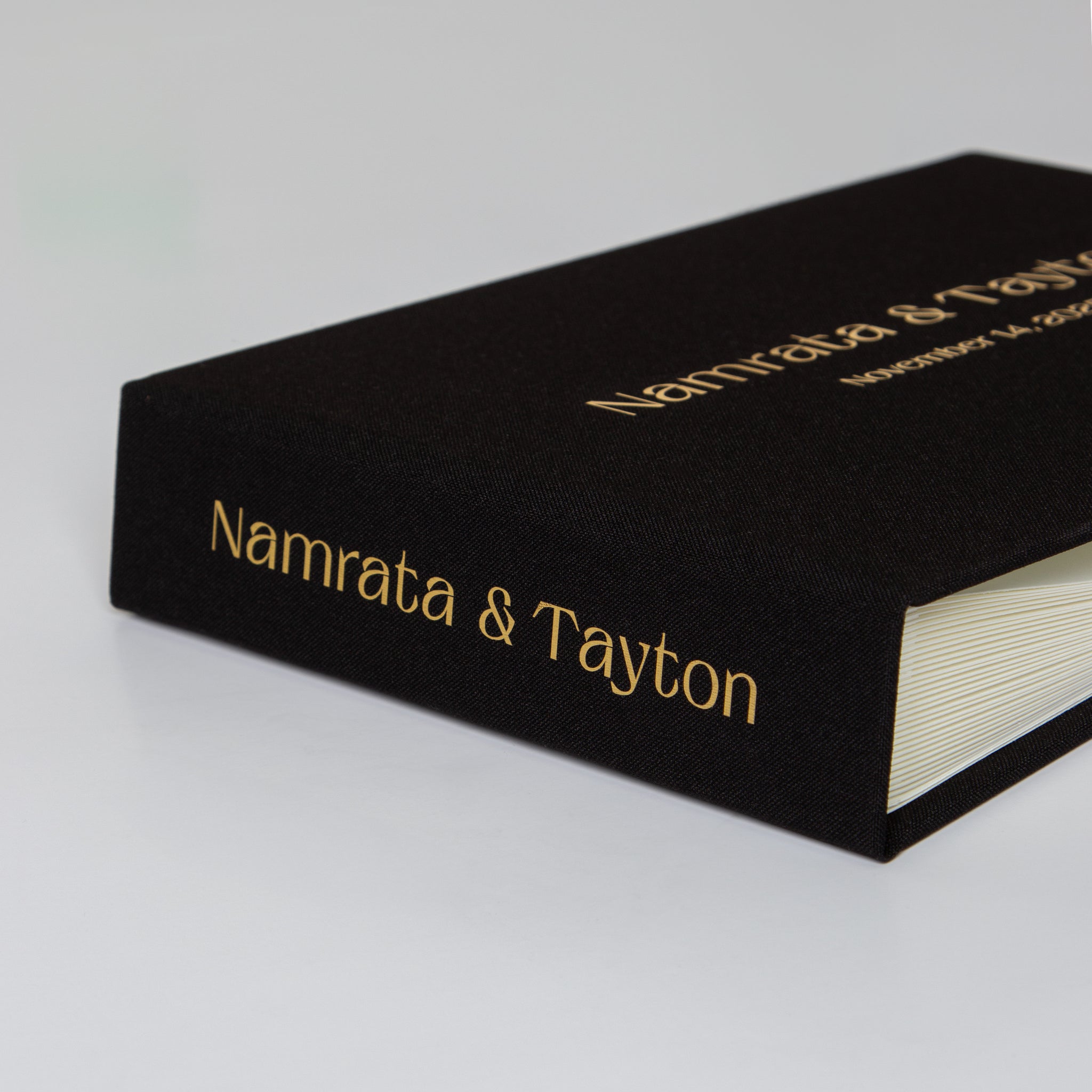 Black + Real Gold | Guest Book
