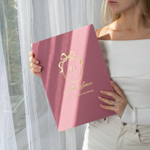 Dusty Pink + Rose Gold | Guest Book