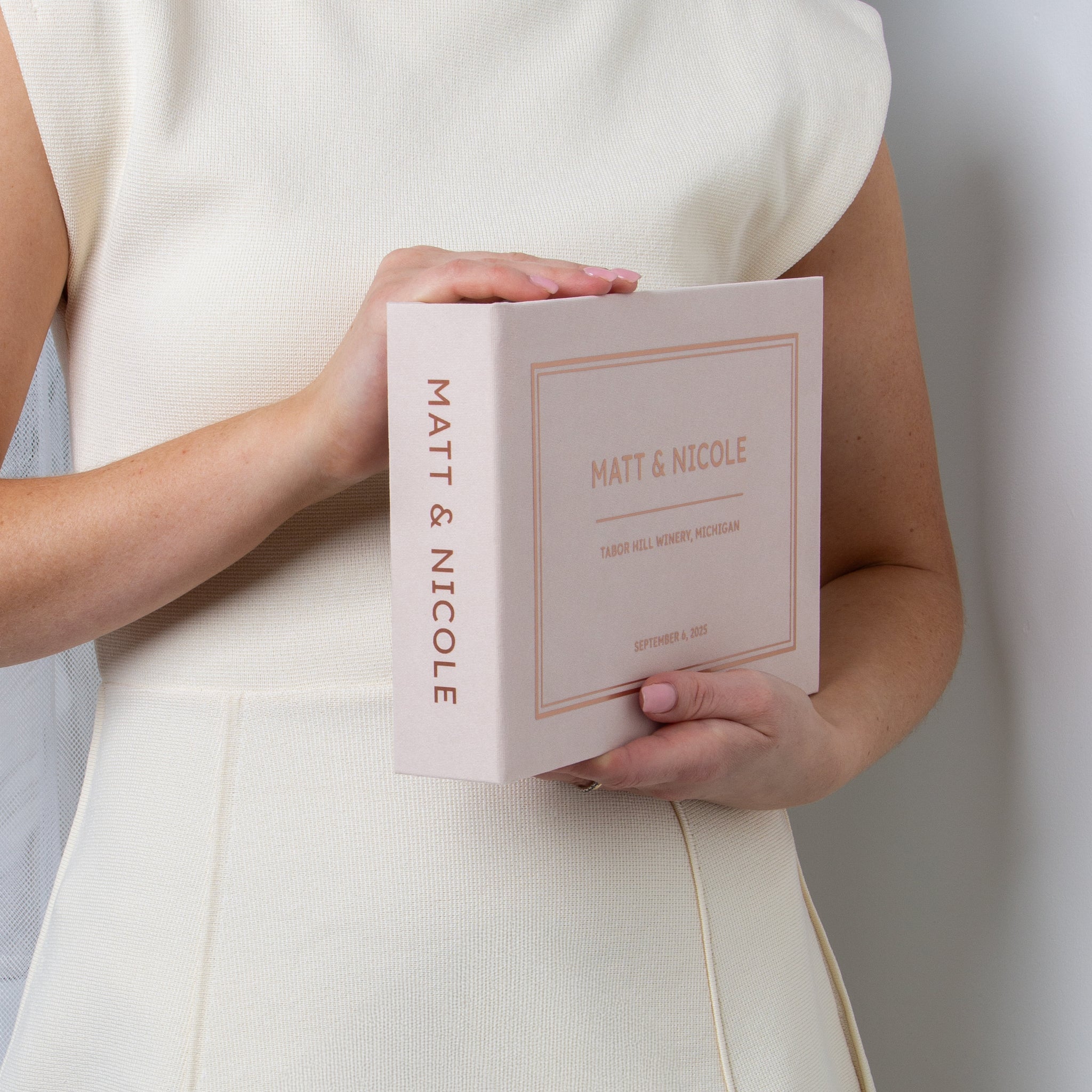 Cream + Rose Gold | Guest Book