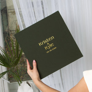 Woodland Green + Real Gold | Guest Book