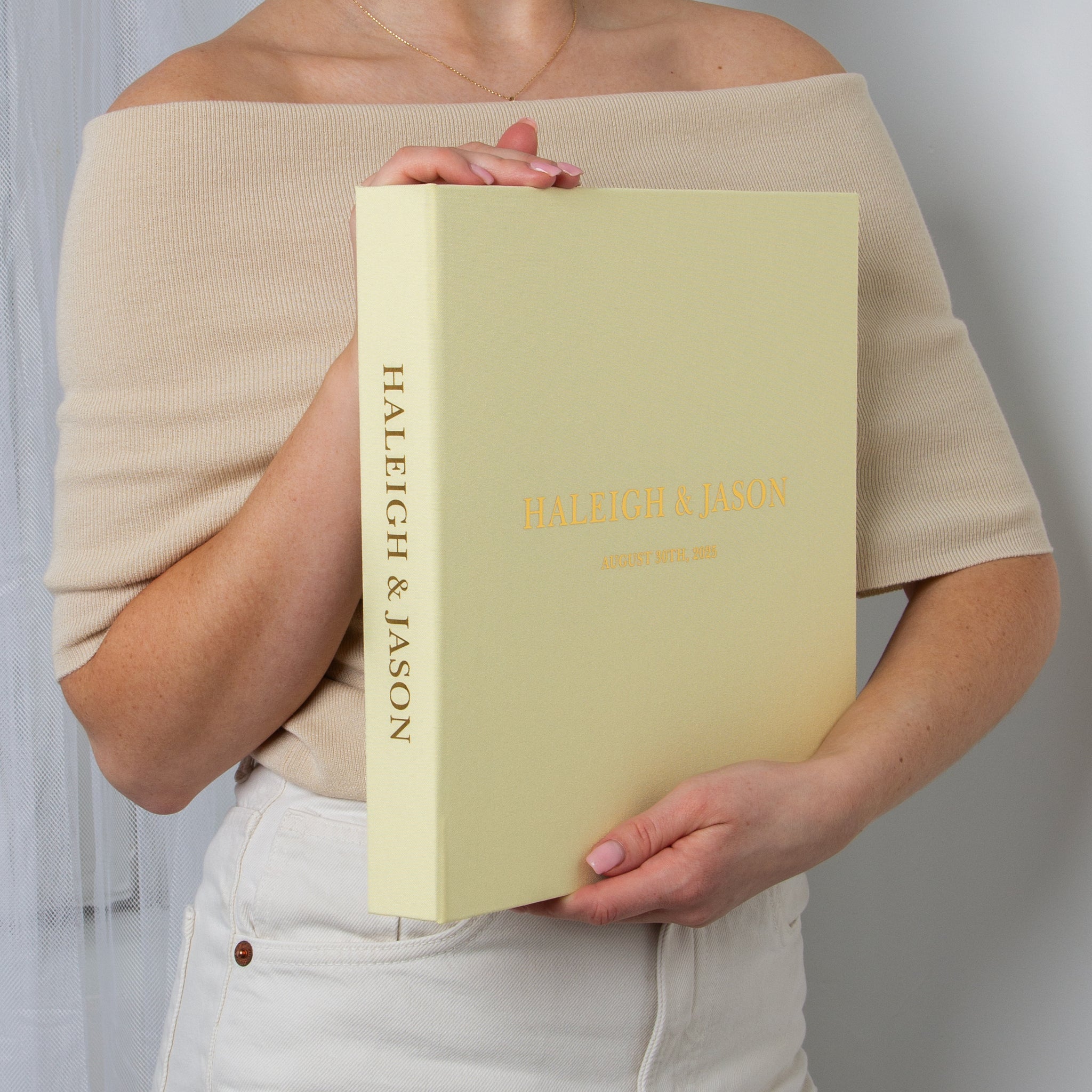 Butter Yellow + Real Gold | Guest Book