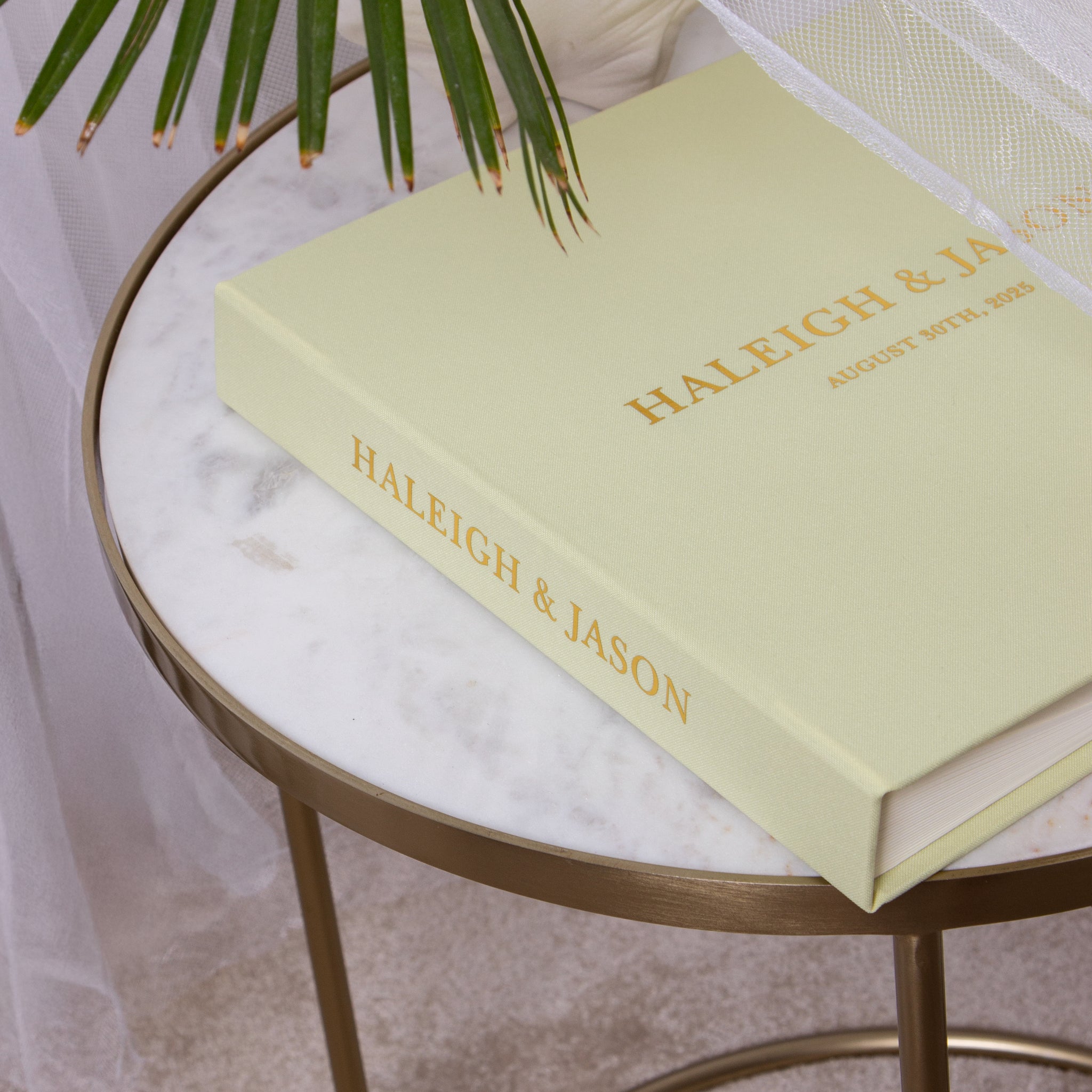 Butter Yellow + Real Gold | Guest Book