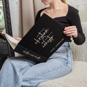 Black + Silver Metallic | Guest Book