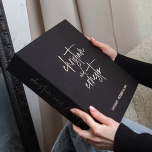 Black + Silver Metallic | Guest Book