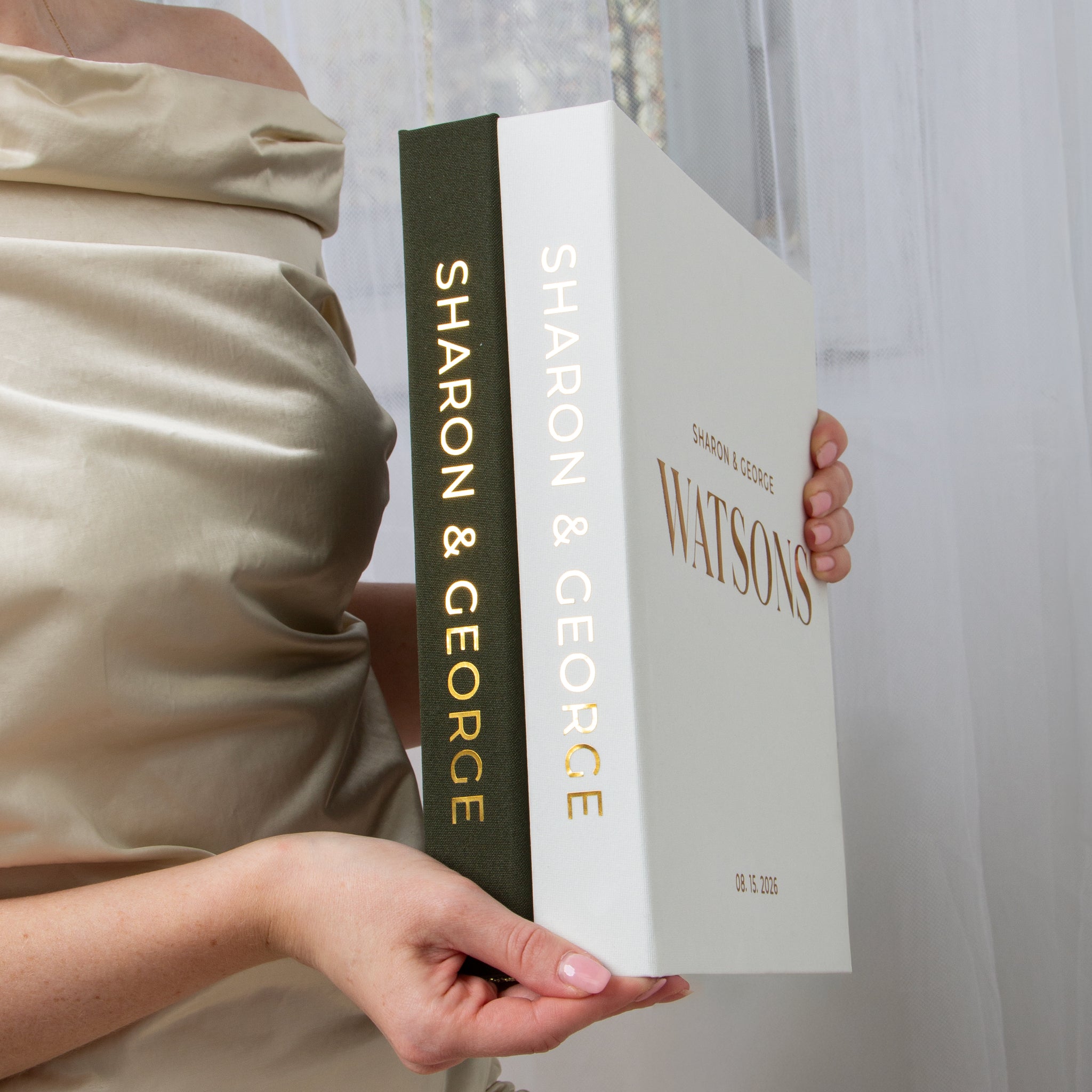 Woodland Green + Gold Metallic | Guest Book