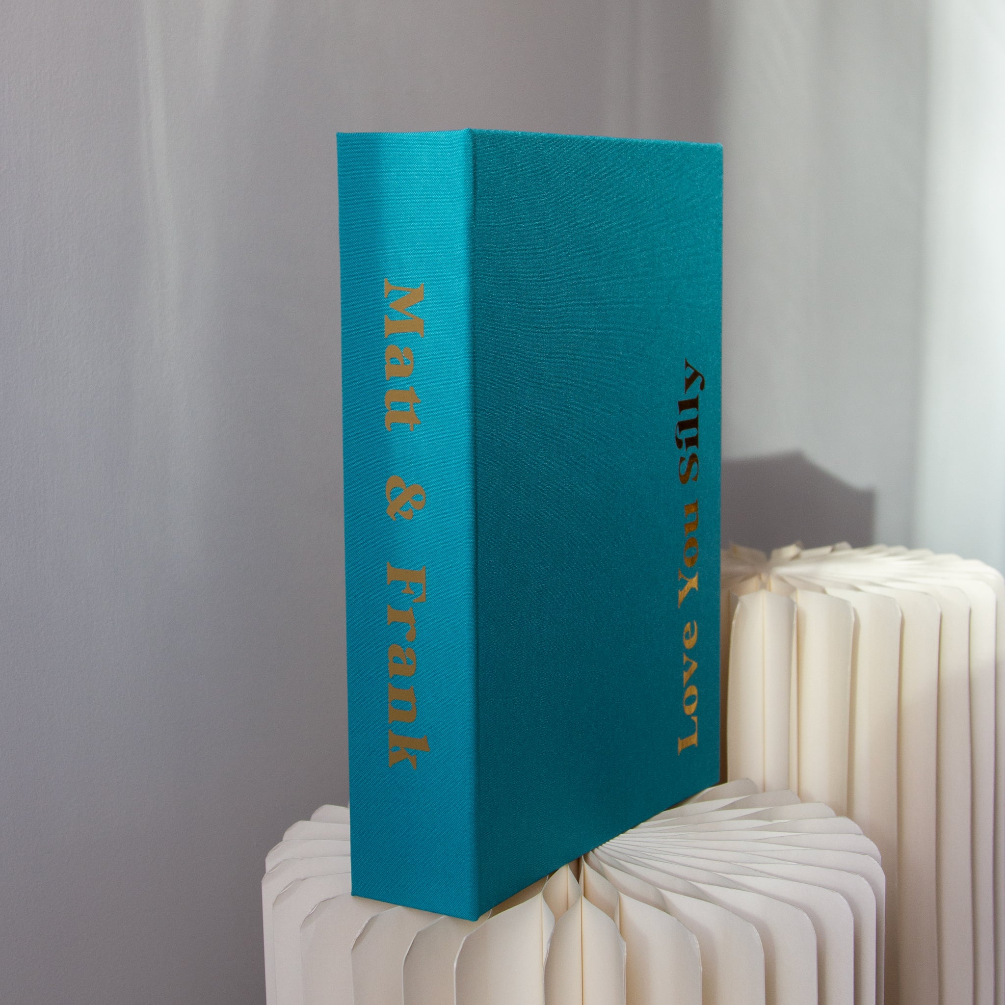 Teal Blue + Real Gold | Guest Book