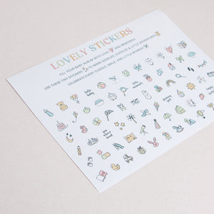 Baby Style Stickers for 1st Year Albums, entertain your guest