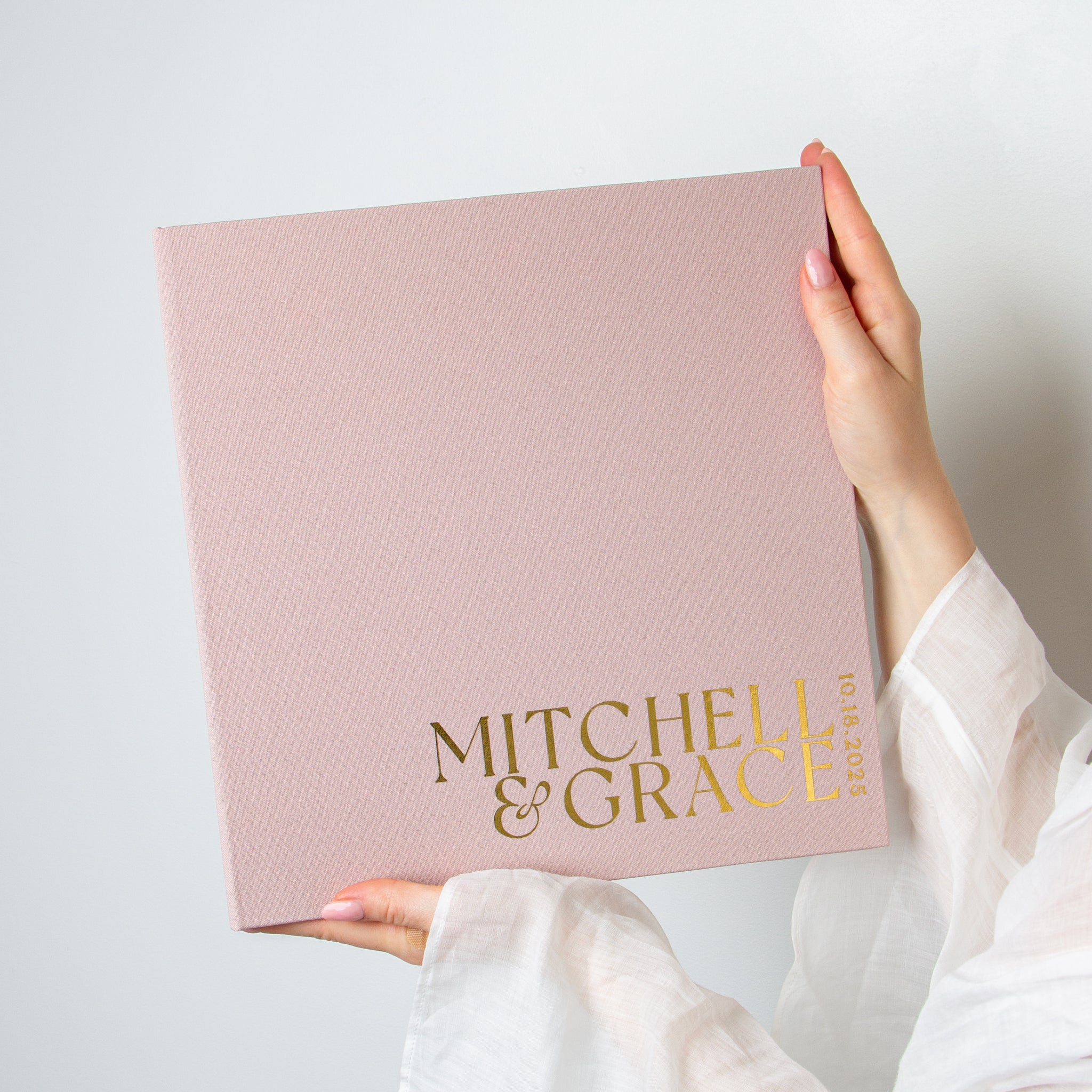 Vintage Rose + Real Gold | Guest Book