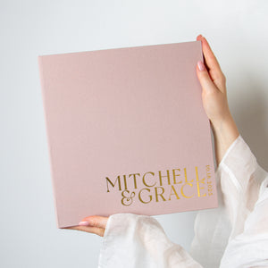 Vintage Rose + Real Gold | Guest Book