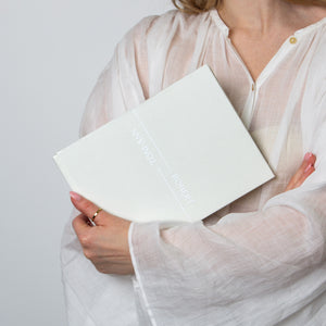 Silky White + White Velour | Guest Book