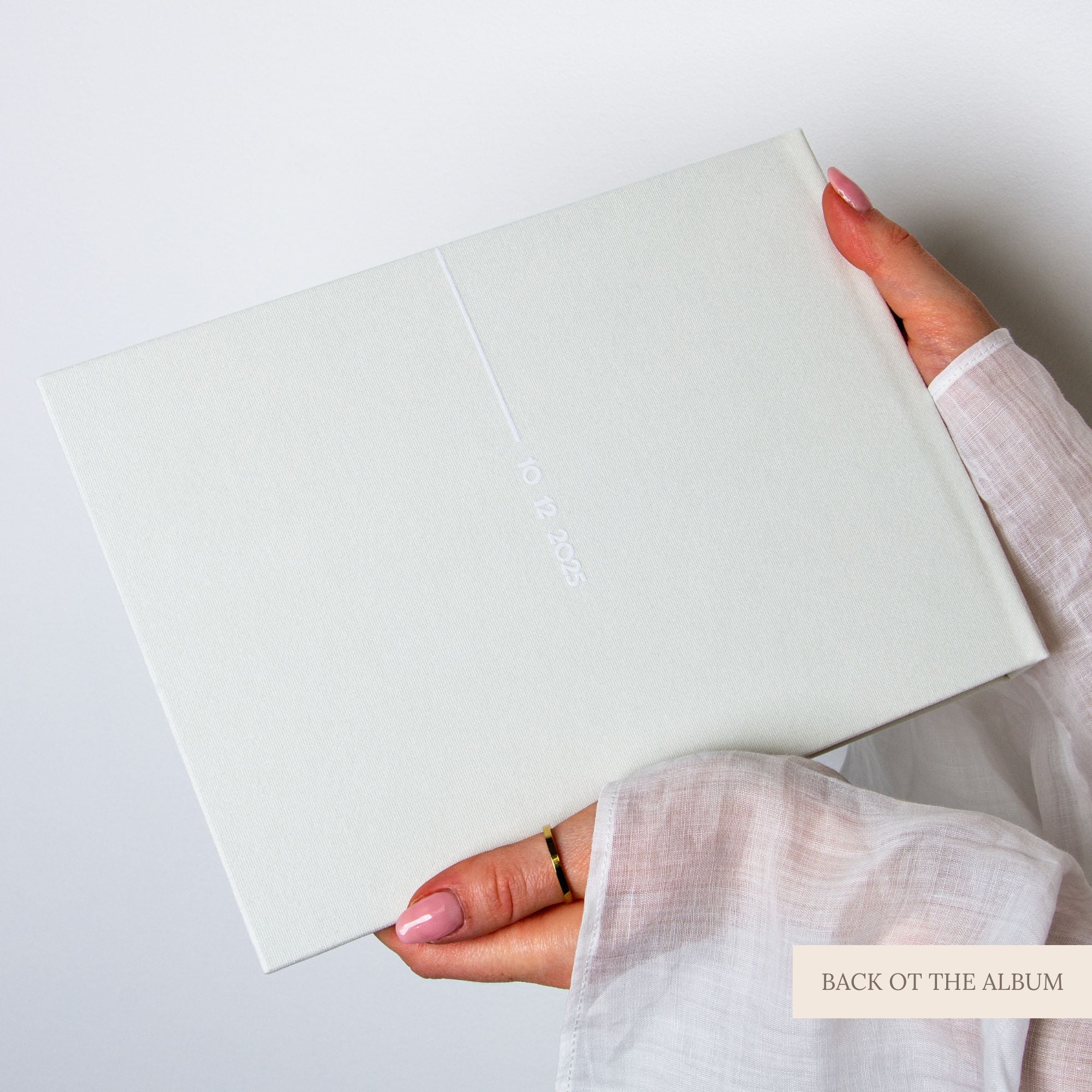 Silky White + White Velour | Guest Book