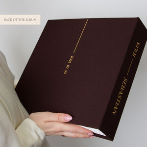 Brown + Real Gold | Guest Book