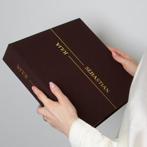 Brown + Real Gold | Guest Book