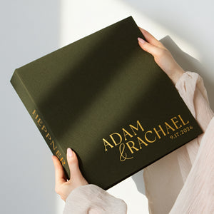 Woodland Green + Gold Matte | Guest Book