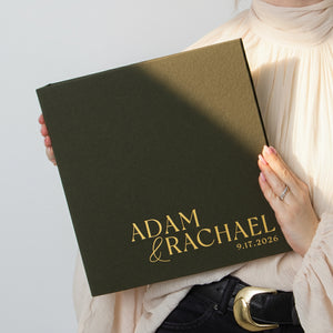 Woodland Green + Gold Matte | Guest Book