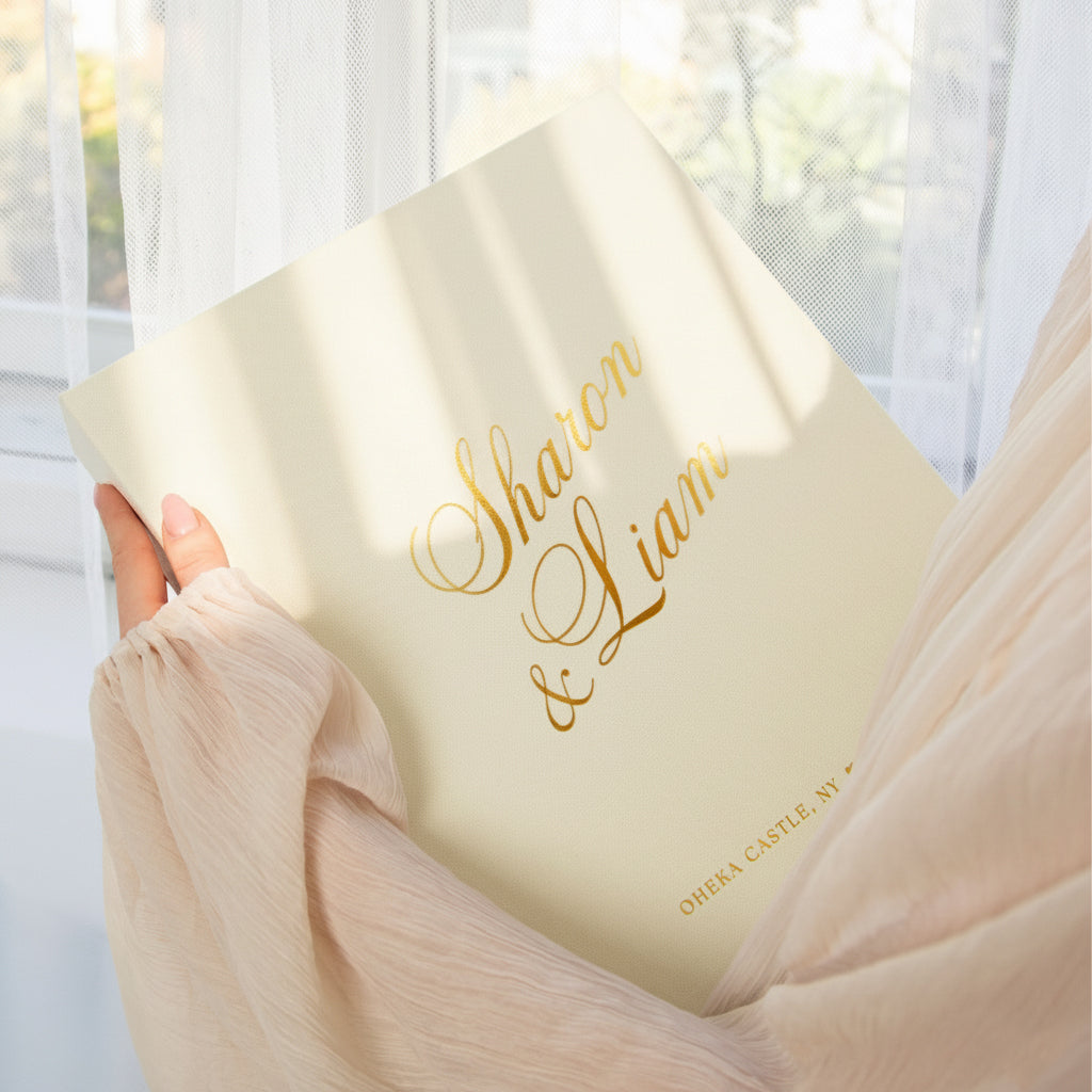 Ivory + Real Gold | Binder with Sleeves