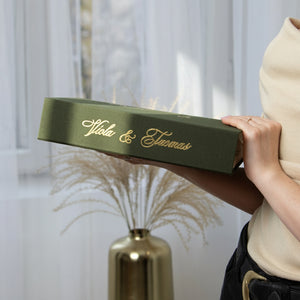 Woodland Green + Real Gold | Guest Book