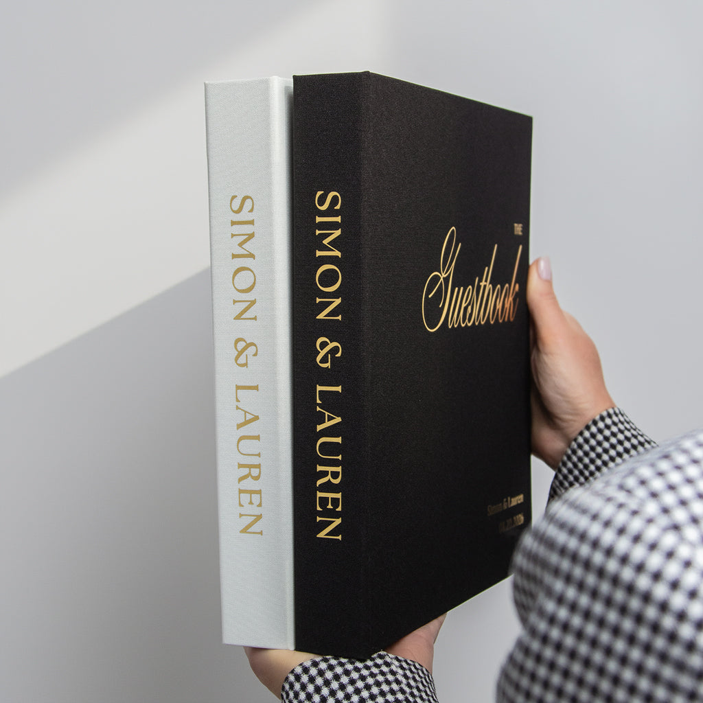 Black + Real Gold | Guest Book