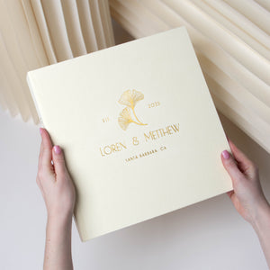 Ivory + Real Gold | Guest Book