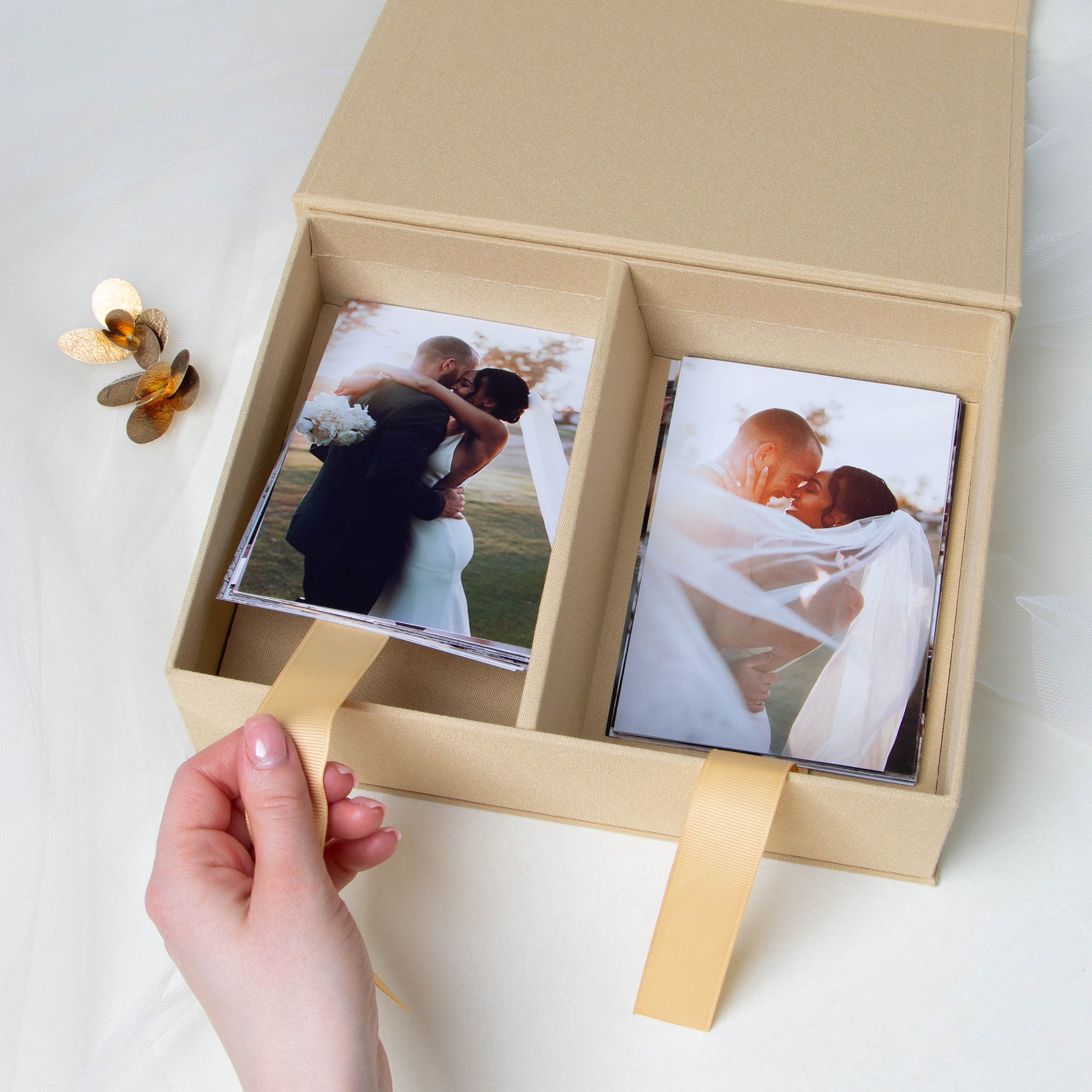 Amber + Real Gold | Keepsake Box