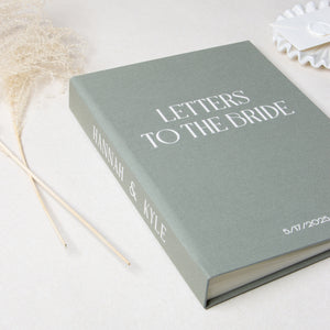 Sage Green + White Velour | Guest Book