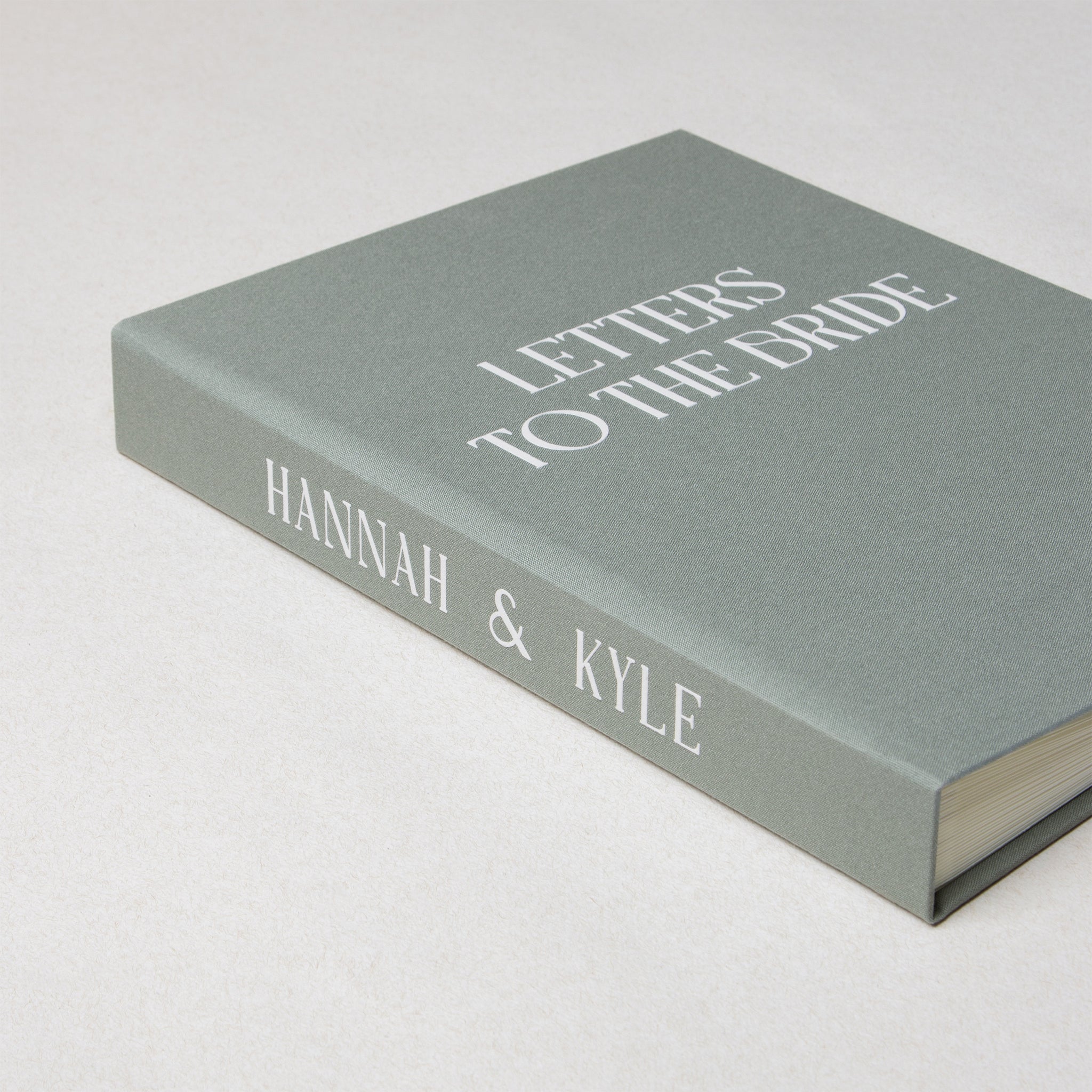 Sage Green + White Velour | Guest Book