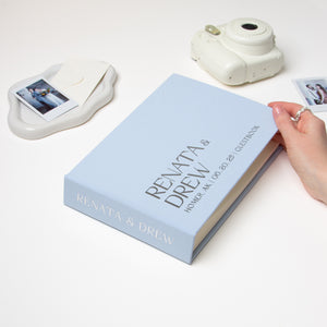 Light Blue + Silver Metallic | Guest Book