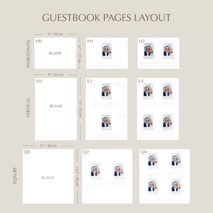 Silky White + Real Gold | Guest Book